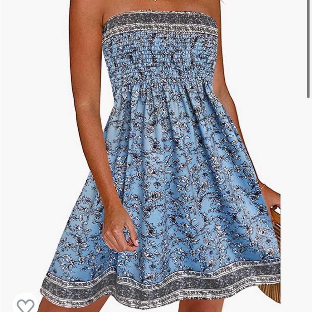NWOT Strapless dress / beach cover up